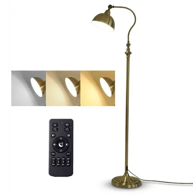 Obrázok produktu pre Vintage stojaca lampa s diaľkovým ovládaním - Stmievateľná LED stojaca lampa