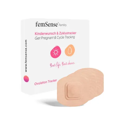 Produktbild von femSense® Ovulationstracker – Zyklusüberwachung per App, 3 Sensoren