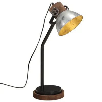 Image de Lampe de bureau 25 W argent vintage 18x18x60 cm E27