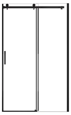 Produktbild von Duschspa Schiebetür Duschkabine 120x200cm Duschabtrennung schwarz Duschwand 8mm Nano ESG-Glas Nischentür duschtür