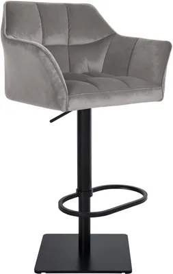 Produktbild von Barhocker Damaso B Samt grau