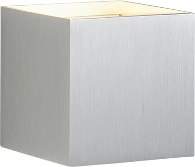 Zdjęcie produktu dla Kinkiet zewnętrzny LED - kolor srebrny - aluminium - 10 x 10 cm - do użytku zewnętrznego