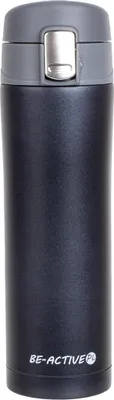 Zdjęcie produktu dla Kubek termiczny 400ml z ustnikiem, kubek turystyczny do kawy herbaty, idealny na podróże, szary