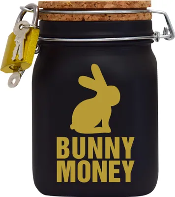 Produktbild von Spardose Geld Geschenk Ideen Bunny Money Schwarz Gold Größe L 1 Liter