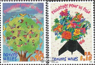 Produktbild von Briefmarken UNO - Genf 1996 Mi 299-300 (kompl.Ausg.) gestempelt Friedensappell