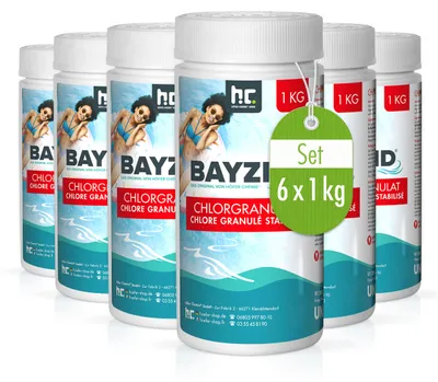 Produktbild von 6x 1 kg BAYZID® Chlorgranulat für Pools