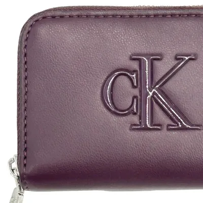 Zdjęcie produktu dla CALVIN KLEIN LV04F1154G BOLD CK, średniej wielkości torebka na zamek, kolor burgundowy