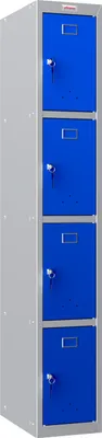 Produktbild von Phoenix Persönliches Schließfach PL1430GBK - Grau mit blauer Tür