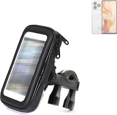 Produktbild von K-S-Trade Fahrrad-Halterung kompatibel mit Ulefone Note 18 Ultra Handy-Halterung Halter Lenkstange Fahrradhalterung Motorrad Bike Mount