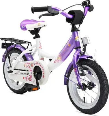 Produktbild von BIKESTAR Kinder Fahrrad ab 3 Jahre | 12 Zoll Classic Kinderrad | Lila & Weiß