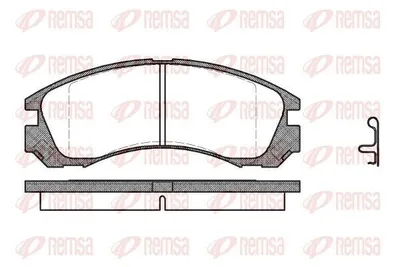 Produktbild von REMSA Bremsbeläge Satz Vorne Bremsklötze für MITSUBISHI ASX (GAW) 0354.22