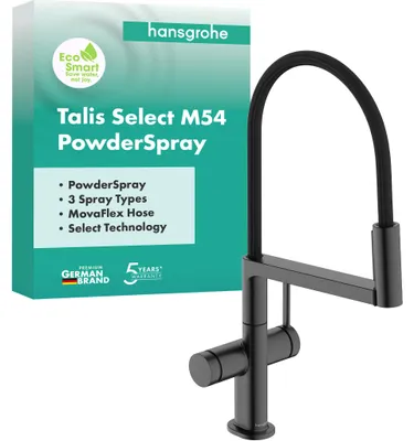 Zdjęcie produktu dla Hansgrohe Talis Select M 54 bateria umywalkowa czarna 72861340