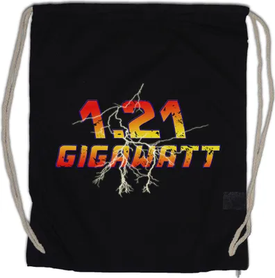 Produktbild von Urban Backwoods 1.21 Gigawatts, Turnbeutel, Farbe: Schwarz