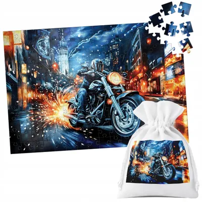 Image de Puzzle Tradycyjne - Motor Motocykl - 252El