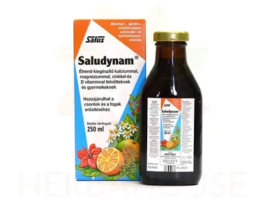 Obrázek produktu pro Saludynam Doplnk Stravy S Ca+Mg+Zinek+Vitamn D 250Ml, 33963
