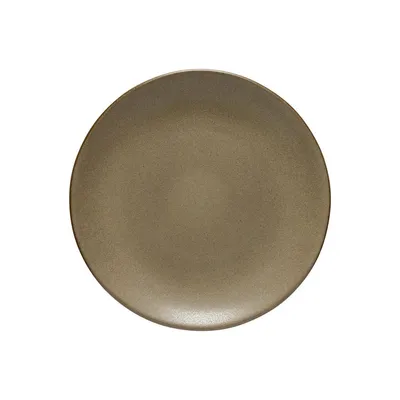 Image de Assiette de petit-déjeuner Casafina Arenito, 22 cm, vert olive, en grès. Assiette à dessert
