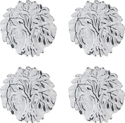 Produktbild von Clayre & Eef Türknauf Ø 4 cm Weiß Eisen Baum