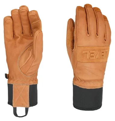 Image de Gants de ski pour hommes, marque Level, modèle Shaman, couleur marron, taille S