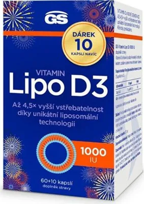 Image de GS Vitamin Lipo D3 1000 IU 60 + 10 gélules ES
