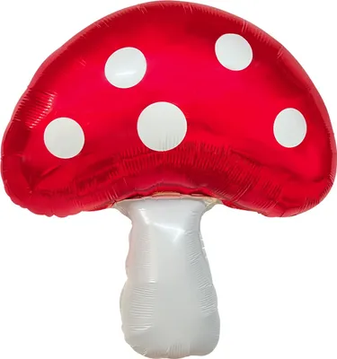 Obrázek produktu pro Balónek z potravinové fólie, muchomůrka, 65 x 50,5 cm