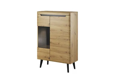 Produktbild von Wohnzimmer-Vitrine NATHANIEL – Eichenholz