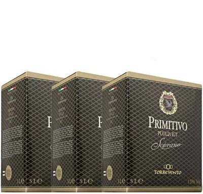 Produktbild von 3 x Primitivo Puglia Soprano IGP Bag-in-Box 5l, Torrevento