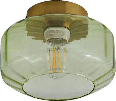 Produktbild von Lindby Deckenleuchte Hildur, grün, Glas, Ø 22 cm