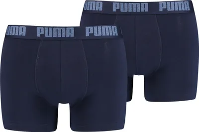 Produktbild von Puma Trunk Herren Boxershorts 2er Pack Baumwolle Stretch, Größe:XL, Farbe:Navy