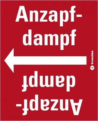 Produktbild von Dreifke® Rohrleitungsband Anzapfdampf, praxisbewährt, ab Ø 50mm, rot/weiß, 33...