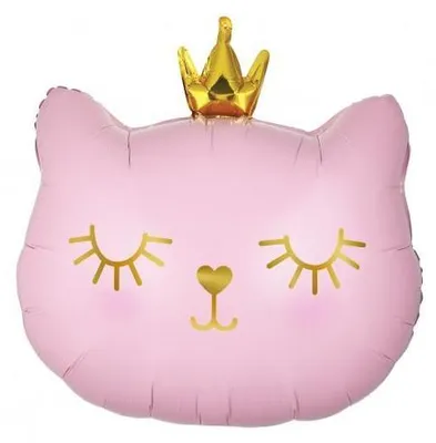 Zdjęcie produktu dla Uroczy Kotek z Folii – Balon w Kształcie Kota, Idealny na Przyjęcia i Urodziny! Rozmiar 42x39,5 cm – Zrób Niespodziankę i Rozświetl Swój Dzień!