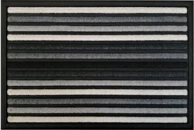 Obrázek produktu pro Venkovní gumová rohožka pod dveře 45x75 cm, vstupní šedá