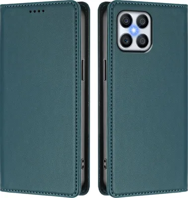 Immagine prodotto di Custodia in pelle per Honor X8 4G, custodia flip magnetica in Finto cuoio con supporto Verde
