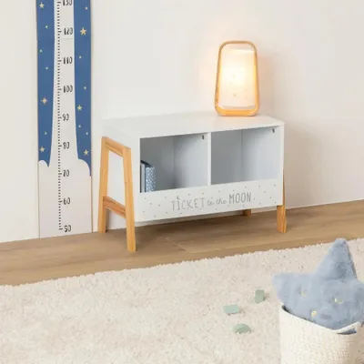 Image de Étagère à livres pour enfants en MDF blanc Moderne Décoratif 60cm