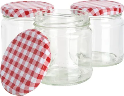 Produktbild von VBS Gläser mit Schraubdeckel "Rund", 170 ml 3 Stück