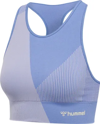 Produktbild von hummel hmlMT UNITE SEAMLESS SPORTS TOP - MARINA/LAVENDER - XS