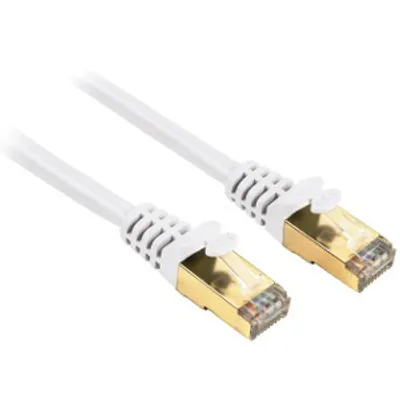 Produktbild von Hama Cat5e Patch Cable STP, 10 m, White, 10 m, Weiß