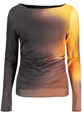 Image de T-shirt noir à manches longues DESIGUAL pour femme