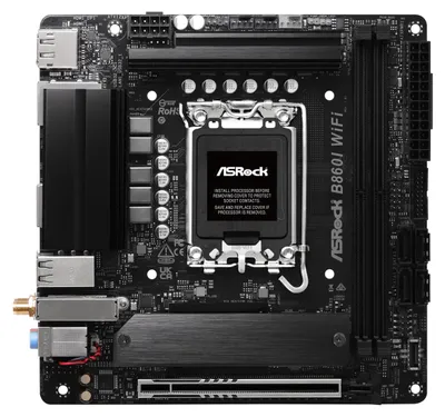 Zdjęcie produktu dla Asrock B860I WiFi, Intel, LGA 1851 (Socket V1), DDR5-SDRAM, 128 GB, DIMM, Dwukanałowy