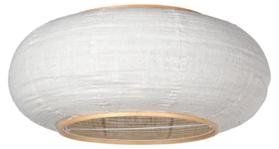 Obrázek produktu pro Stínidlo - bílá - Lampenkappen - dřevo len - Ø 60cm - E27 - K2026QS - Anne Lighting