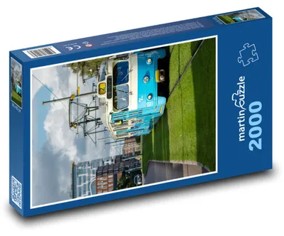 Produktbild von martinpuzzle - Puzzle 2000 Teile - Straßenbahn - Golthenburg, Schweden