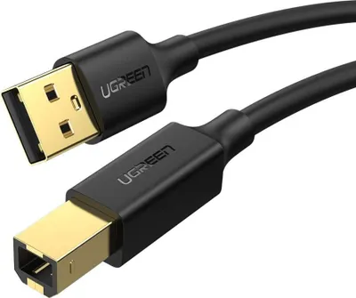 Produktbild von Ugreen 10352, 3 m, USB A, USB B, USB 2.0, 0,48 Gbit/s, Schwarz