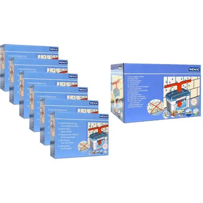 Produktbild von Wenko Feuchtigkeitskiller - Raumentfeuchter, 1 kg plus 6 Nachfüllpackungen mit