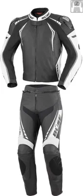Produktbild von Büse Silverstone Pro 2-Teiler Damen Motorrad Lederkombi, schwarz/weiß, 42