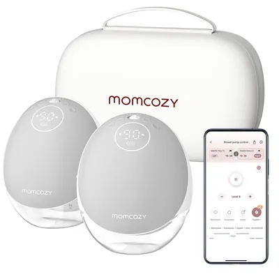 Zdjęcie produktu dla Momcozy Laktator podwójny M9 szary, 150 ml