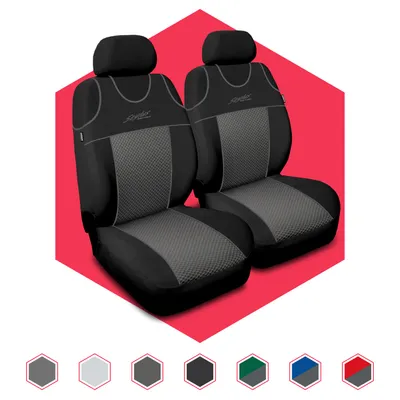 Immagine prodotto di Coprisedili auto Coprisedili universali Coprisedili auto 1+1 Poliestere anteriore Grigio
