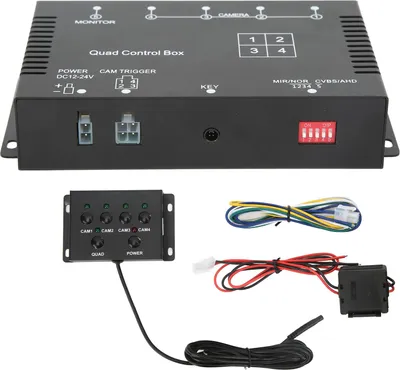 Image de 4 Channel Video Splitter 1080p AHD DC12V 24V Commutateur de caméra pour RV -LKW -Busanhänger