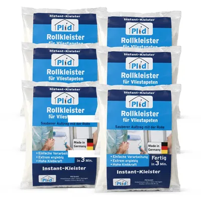 Produktbild von Plid Rollkleister Kleister Tapetenkleister Vliestapetenkleister Tapetenleim 6x200gr.