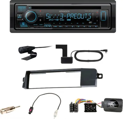 Produktbild von Kenwood KDC-BT950DAB Bluetooth Digitalradio CD Einbauset für BMW 3er E46