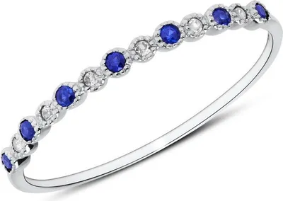 Produktbild von Ring 585er Weißgold Saphir Weißtopas