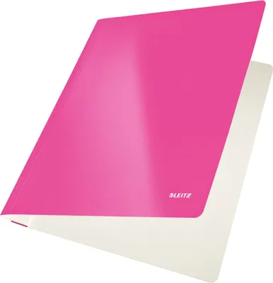 Image de LEITZ Classeur à levier WOW, DIN A4, carton, rose métallisé
